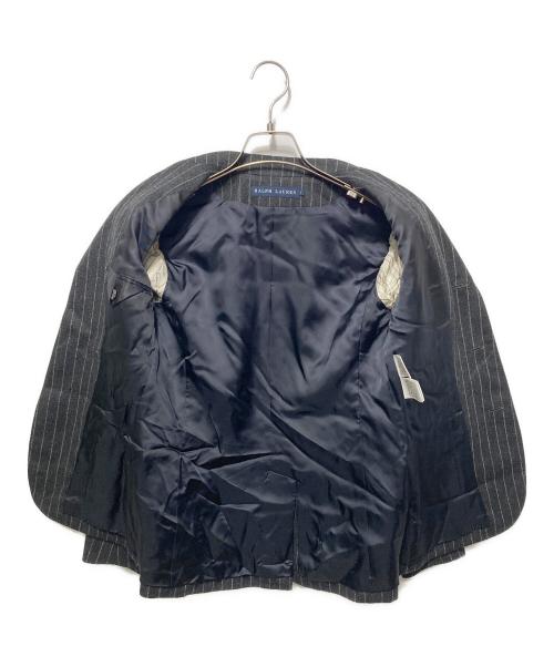 RALPH LAUREN（ラルフローレン）RALPH LAUREN (ラルフローレン) ストライプ3Bジャケット グレー サイズ:7の古着・服飾アイテム