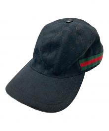 GUCCI（グッチ）の古着「GGキャンバスベースボールキャップ」｜ブラック