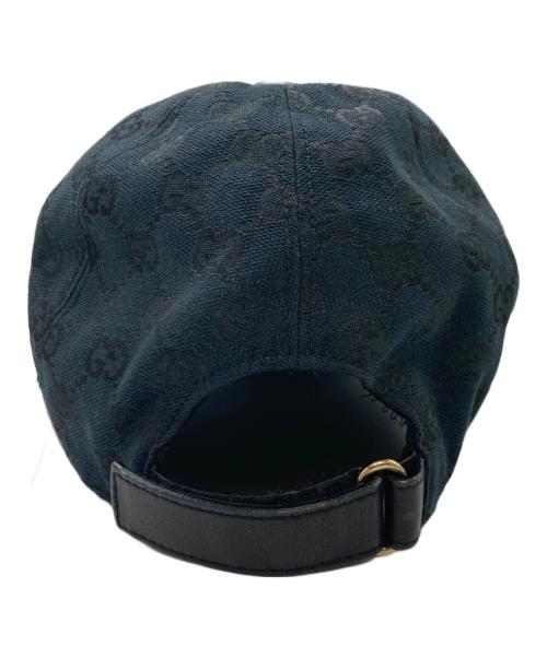 GUCCI（グッチ）GUCCI (グッチ) GGキャンバスベースボールキャップ ブラック サイズ:Ｌの古着・服飾アイテム
