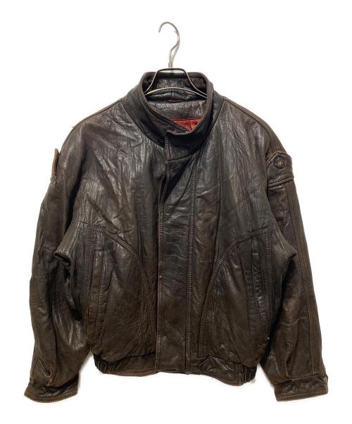 COMSTOCK（カムストック）COMSTOCK (カムストック) レザージャケット ブラウン サイズ:Ｍの古着・服飾アイテム
