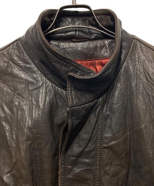 COMSTOCK（カムストック）COMSTOCK (カムストック) レザージャケット ブラウン サイズ:Ｍの古着・服飾アイテム