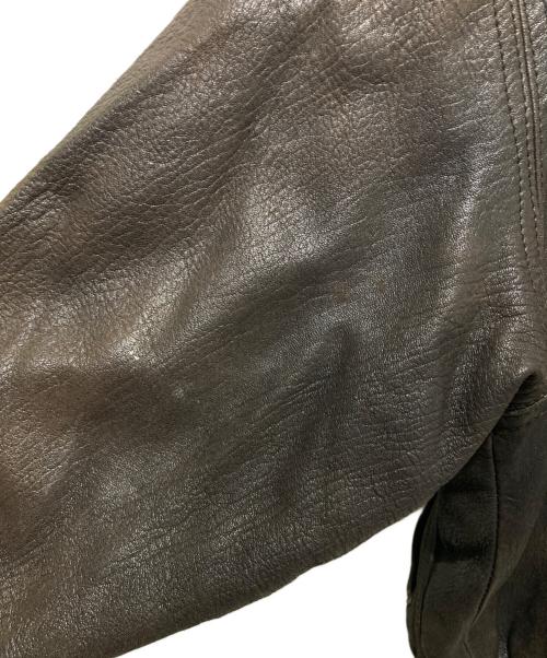 COMSTOCK（カムストック）COMSTOCK (カムストック) レザージャケット ブラウン サイズ:Ｍの古着・服飾アイテム