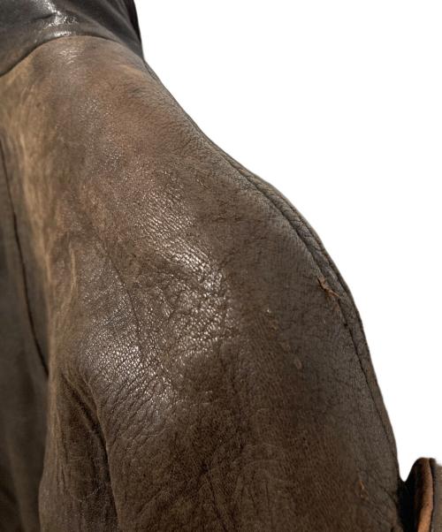 COMSTOCK（カムストック）COMSTOCK (カムストック) レザージャケット ブラウン サイズ:Ｍの古着・服飾アイテム