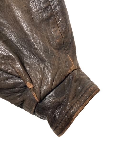 COMSTOCK（カムストック）COMSTOCK (カムストック) レザージャケット ブラウン サイズ:Ｍの古着・服飾アイテム