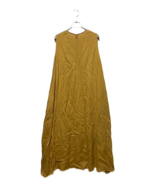 JOURNAL STANDARD（ジャーナルスタンダード）JOURNAL STANDARD (ジャーナルスタンダード) リネンノースリーブワンピース イエロー サイズ:freeの古着・服飾アイテム