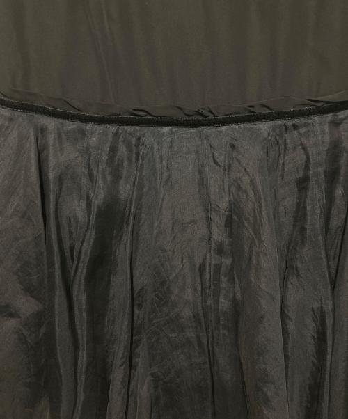 LOUIS VUITTON（ルイ ヴィトン）LOUIS VUITTON (ルイ ヴィトン) シルクレーヨンスカート ブラック サイズ:36の古着・服飾アイテム