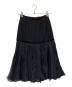 LOUIS VUITTON（ルイ ヴィトン）の古着「シルクレーヨンスカート」｜ブラック