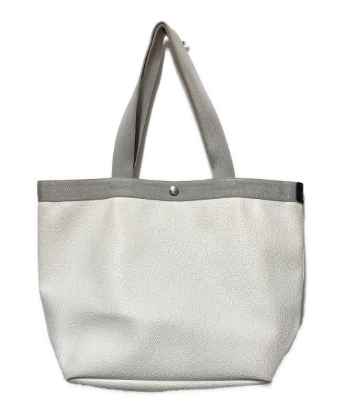Herve Chapelier（エルベシャプリエ）Herve Chapelier (エルベシャプリエ) リュクススクエア トートバッグ アイボリー×グレーの古着・服飾アイテム