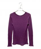 IENAイエナ）の古着「シアーリブ クループルオーバー」｜パープル