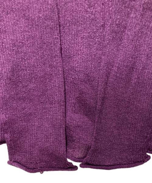 IENA（イエナ）IENA (イエナ) シアーリブ クループルオーバー パープル サイズ:freeの古着・服飾アイテム