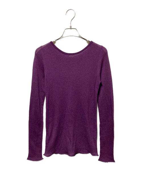 IENA（イエナ）IENA (イエナ) シアーリブ クループルオーバー パープル サイズ:freeの古着・服飾アイテム