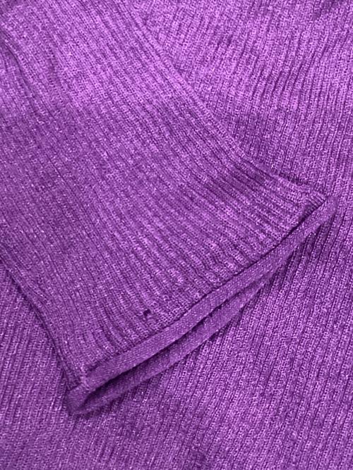 IENA（イエナ）IENA (イエナ) シアーリブ クループルオーバー パープル サイズ:freeの古着・服飾アイテム