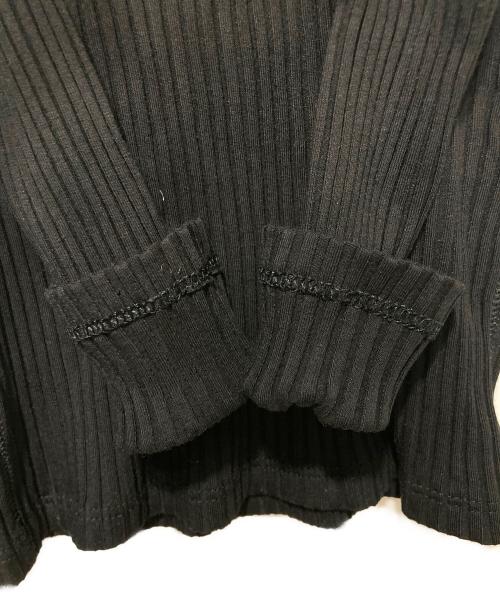 POLO RALPH LAUREN（ポロ・ラルフローレン）POLO RALPH LAUREN (ポロ・ラルフローレン) クレストパッチリブニット ブラック サイズ:XSの古着・服飾アイテム