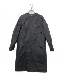 MACKINTOSH×HYKE（マッキントッシュ×ハイク）の古着「中綿ライナー付きゴム引きコート」｜ブラック