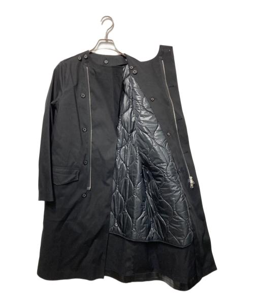 MACKINTOSH（マッキントッシュ）MACKINTOSH (マッキントッシュ) HYKE (ハイク) 中綿ライナー付きゴム引きコート ブラック サイズ:2の古着・服飾アイテム
