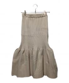 CFCL（シーエフシーエル）の古着「FRUTED MERMAID SKIRT」｜ライトベージュ