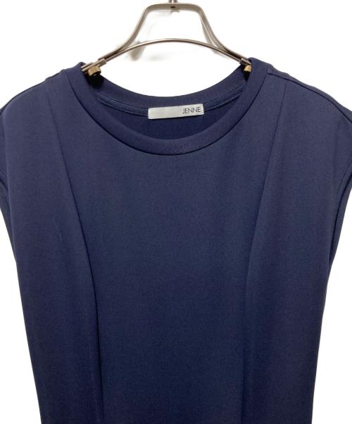 JENNE（ジェンヌ）JENNE (ジェンヌ) ノースリーブワンピース ネイビー サイズ:Ｓの古着・服飾アイテム