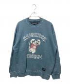 NEIGHBORHOODネイバーフッド）の古着「PIGMENT DYED SWEAT SHIRT LS」｜ブルー