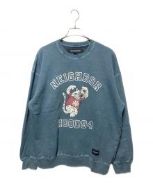 NEIGHBORHOOD（ネイバーフッド）の古着「PIGMENT DYED SWEAT SHIRT LS」｜ブルー