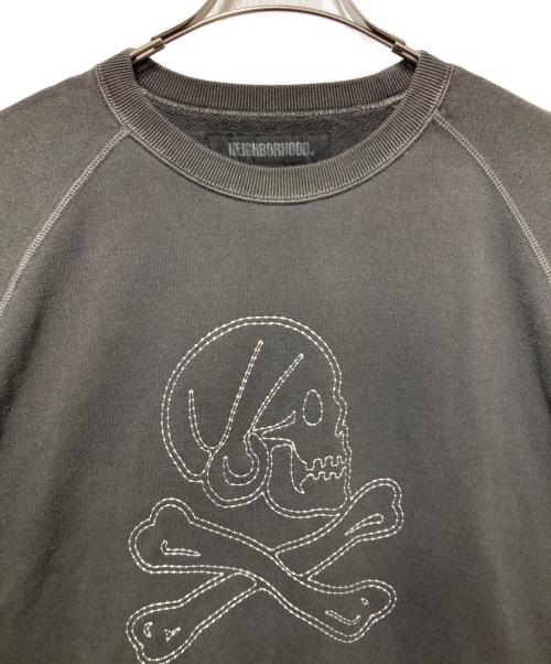 NEIGHBORHOOD（ネイバーフッド）NEIGHBORHOOD (ネイバーフッド) PIGMENT DYED SWEAT SHIRT LS グレー サイズ:Ｌの古着・服飾アイテム