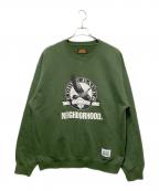 NEIGHBORHOOD×Eddie Bauerネイバーフッド×エディーバウアー）の古着「WASHED SWEAT SHIRT LS」｜グリーン