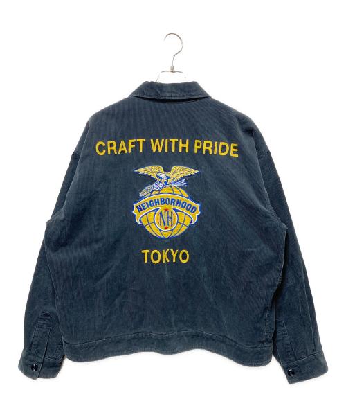 NEIGHBORHOOD（ネイバーフッド）NEIGHBORHOOD (ネイバーフッド) WASHED CORDUROY WORK JACKET ネイビー サイズ:Ｌの古着・服飾アイテム