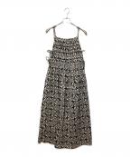 sara mallikaサラマリカ）の古着「Cotton Lurex Ripple Print Cami Dress」｜ブラック×ホワイト