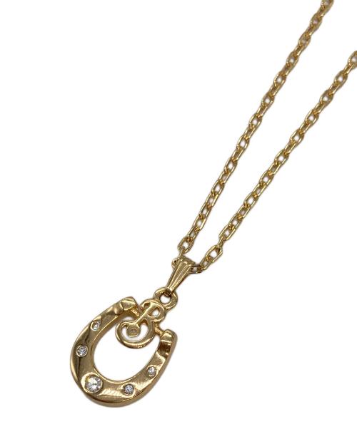 Burberry's（バーバリー）Burberry's (バーバリー) ホースシュー ラインストーン ネックレス ゴールドの古着・服飾アイテム