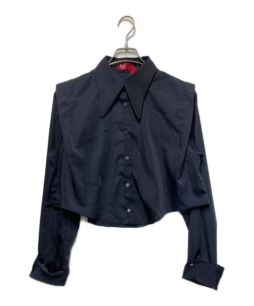 led.tokyo（レッドトーキョー）led.tokyo (レッドトーキョー) タックショルダーシャツセットアップ ネイビー サイズ:38の古着・服飾アイテム