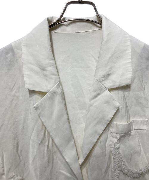 Andequal（アンドコール）Andequal (アンドコール) tulle pattern sheer jacket ホワイト サイズ:freeの古着・服飾アイテム