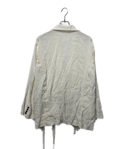 Andequal（アンドコール）Andequal (アンドコール) tulle pattern sheer jacket ホワイト サイズ:freeの古着・服飾アイテム