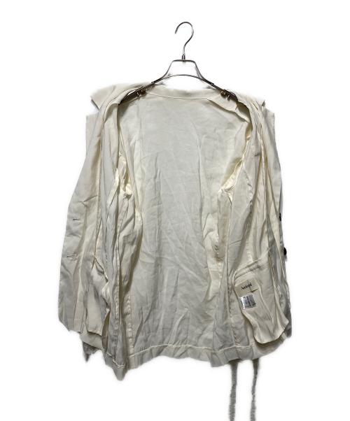 Andequal（アンドコール）Andequal (アンドコール) tulle pattern sheer jacket ホワイト サイズ:freeの古着・服飾アイテム