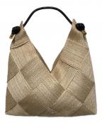 VIOLAd'OROヴィオラドーロ）の古着「ストロートートバッグ」｜ベージュ