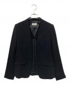 PLSTプラステ）の古着「ノーカラージャケット」｜ブラック