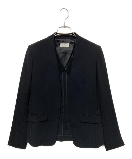 PLST（プラステ）PLST (プラステ) ノーカラージャケット ブラック サイズ:Ｓの古着・服飾アイテム