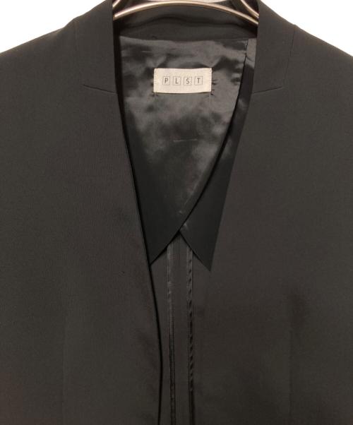PLST（プラステ）PLST (プラステ) ノーカラージャケット ブラック サイズ:Ｓの古着・服飾アイテム