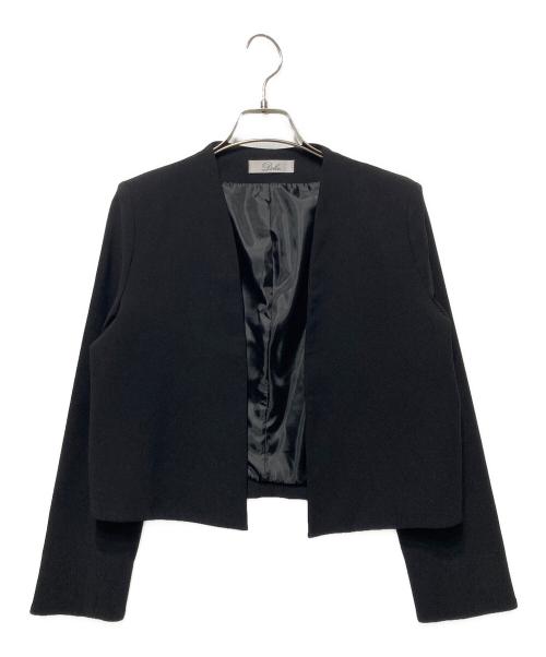 maison de Dolce.（メゾンドドルチェ）maison de Dolce. (メゾンドドルチェ) ノーカラージャケット ブラック サイズ:FREEの古着・服飾アイテム