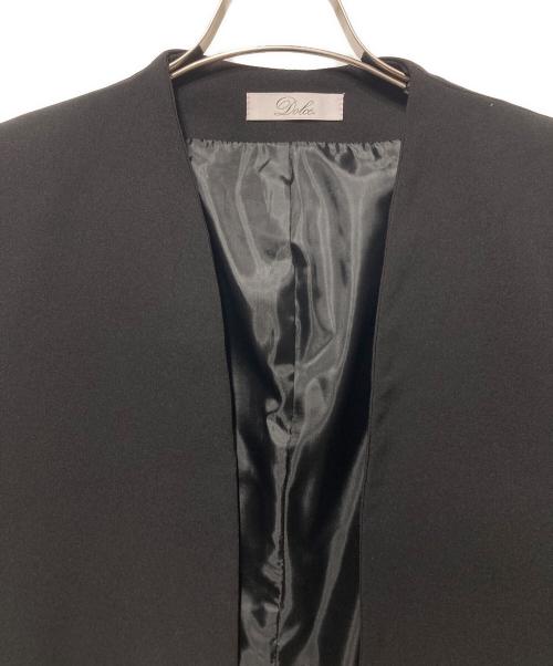 maison de Dolce.（メゾンドドルチェ）maison de Dolce. (メゾンドドルチェ) ノーカラージャケット ブラック サイズ:FREEの古着・服飾アイテム