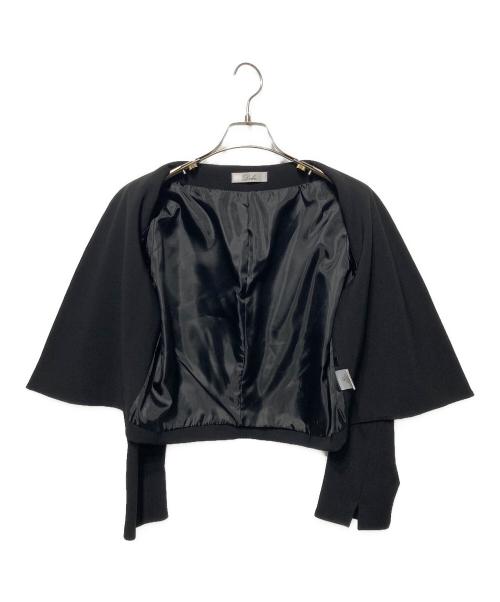 maison de Dolce.（メゾンドドルチェ）maison de Dolce. (メゾンドドルチェ) ノーカラージャケット ブラック サイズ:FREEの古着・服飾アイテム