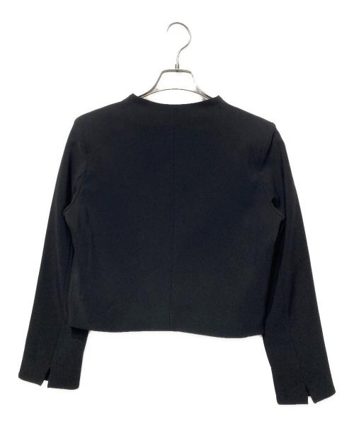 maison de Dolce.（メゾンドドルチェ）maison de Dolce. (メゾンドドルチェ) ノーカラージャケット ブラック サイズ:FREEの古着・服飾アイテム