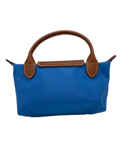 LONGCHAMP（ロンシャン）LONGCHAMP (ロンシャン) LE PLIAGEミニポーチ ブルーの古着・服飾アイテム