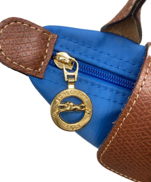 LONGCHAMP（ロンシャン）LONGCHAMP (ロンシャン) LE PLIAGEミニポーチ ブルーの古着・服飾アイテム