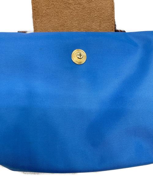 LONGCHAMP（ロンシャン）LONGCHAMP (ロンシャン) LE PLIAGEミニポーチ ブルーの古着・服飾アイテム