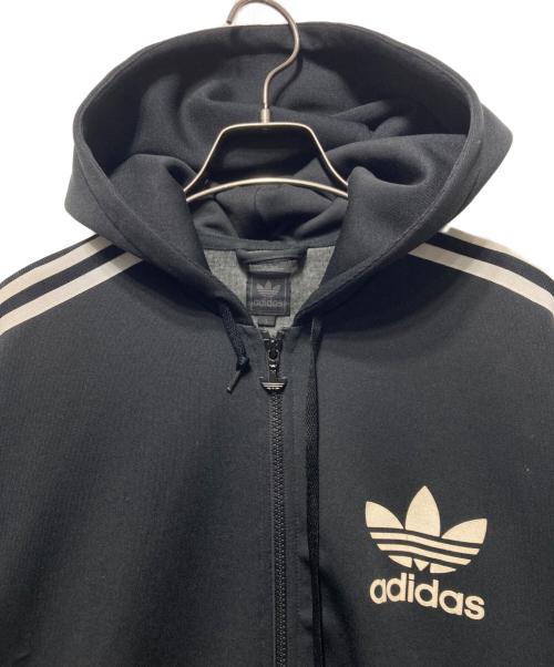 adidas（アディダス）adidas (アディダス) ジップパーカー ブラック サイズ:Ｌの古着・服飾アイテム