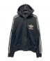 adidas（アディダス）の古着「ジップパーカー」｜ブラック
