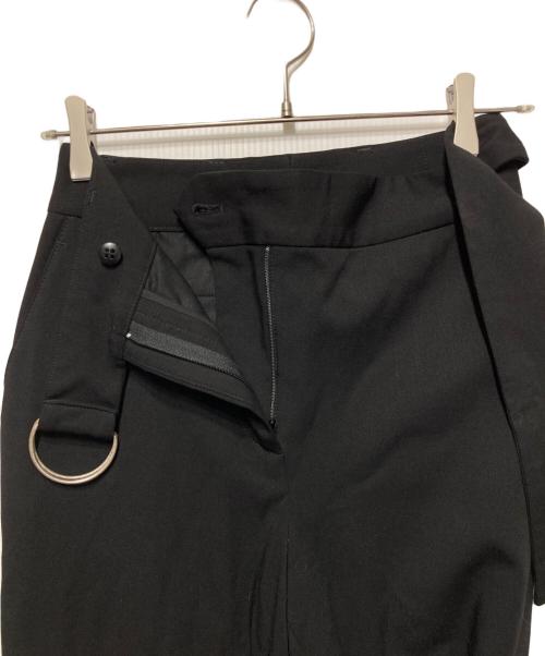 Acne studios（アクネ ストゥディオズ）Acne studios (アクネ ストゥディオズ) 裾ジップストレッチフレアスラックス ブラック サイズ:34の古着・服飾アイテム