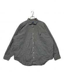 POLO RALPH LAUREN（ポロ・ラルフローレン）の古着「ギンガムチェックシャツ」｜ブラック