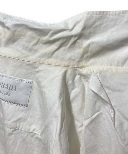 PRADA（プラダ）PRADA (プラダ) 半袖シャツ ブラック×ホワイト サイズ:Ｍの古着・服飾アイテム