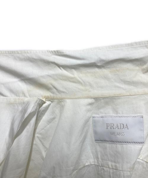 PRADA（プラダ）PRADA (プラダ) 半袖シャツ ブラック×ホワイト サイズ:Ｍの古着・服飾アイテム