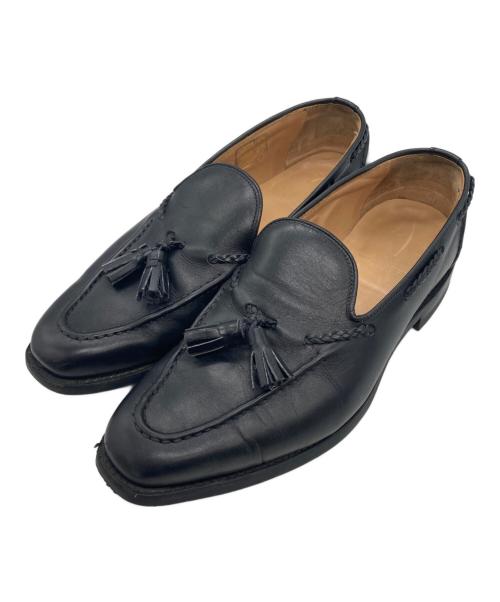 Tricker's（トリッカーズ）Tricker's (トリッカーズ) タッセルローファー ブラック サイズ:8 1/2の古着・服飾アイテム